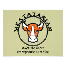 Meatatarian Saving The Planet Custom Invitation