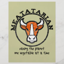 Meatatarian Saving The Planet Personalized Flyer