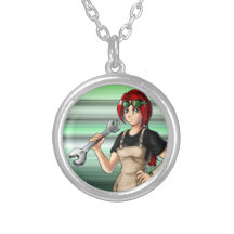 Mechanic Anime Girl Custom Jewelry