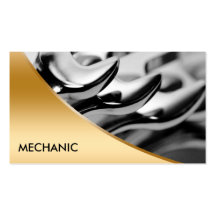 Mechanic Business Cards