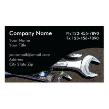 Mechanic Business Cards