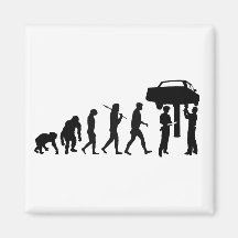 Mechanic Car Repair Workshop Staff Gear Magnet