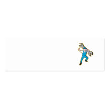 Mechanic With Spanner Thumbs Up Business Card