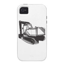 Mechanical Digger Excavator Retro iPhone 4 Case