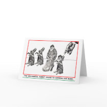 Mechanical Rabbit Christmas Card