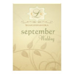 Mèches antiques d'automne - invitations de mariage