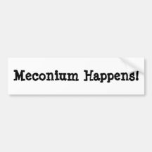 Meconium se produit ! autocollants pour voiture