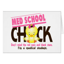 Med School Chick 2 Greeting Cards