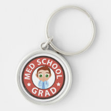 Med School Grad Key Chain