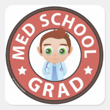 Med School Grad Sticker