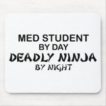 Med Student Deadly Ninja Mouse Pads