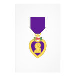 Médaille de Purple Heart Papier À Lettre Customisé