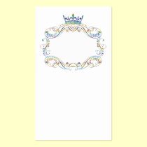 Medallion and Crown Ornate Business Card business cards