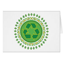 Medallion Recycle Sign Card