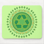 Medallion Recycle Sign Mouse Pad