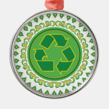 Medallion Recycle Symbol Ornaments