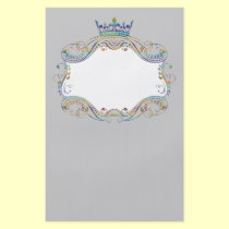 Medallion with Crown Flyer Announcement flyers