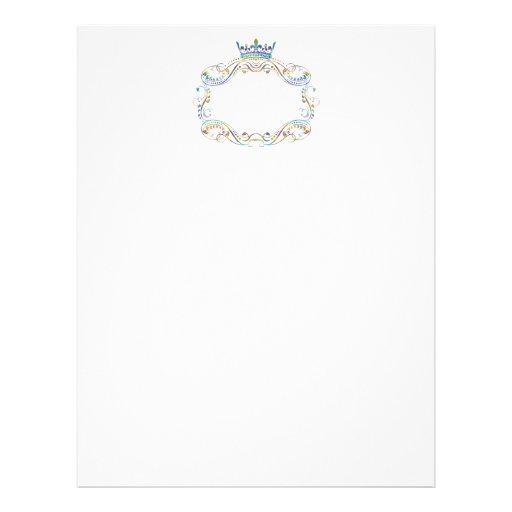 Medallion with Crown Royal Stationery Letterhead Design