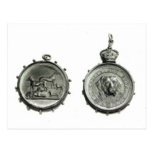 Medals from Cruft's Dog Show, c.1910 Post Card