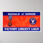 Medals of honor - Victory Liberty Loan Posters