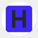 Médecin de symbole de route de signe d'hôpital autocollants