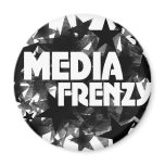 Media Frenzy Fridge Magnet