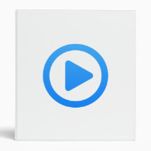 Media player Sign 3 Ring Binders