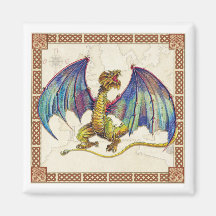 Mediaeval Wyvern Refrigerator Magnets