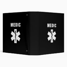 Medic Star of Life 3 Ring Binder