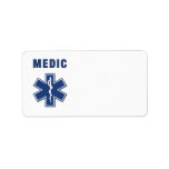 Medic Star of Life Labels