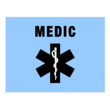 Medic Star of Life Post Cards