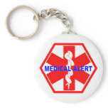MEDICAL ALERT ID SYMBOL keychains