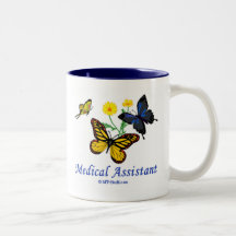 Medical Assistant Butterfly Mugs