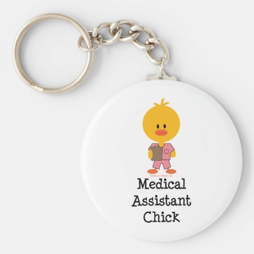 Medical Assistant Chick Keychain