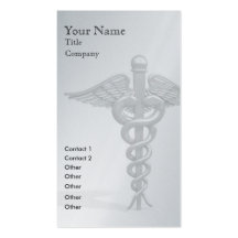 Medical Business Card template - vertical