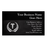 Medical Caduceus Laurel Business Cards