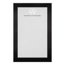 Medical Caduceus Laurel Customized Stationery