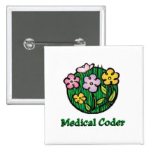 Medical Coder Blooms2 Pin