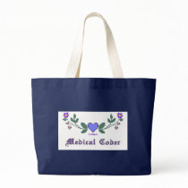 Medical Coders Blue CS Print Canvas Bags