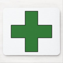 Medical Cross Medical Life Saving Guard Symbol Mouse Pad