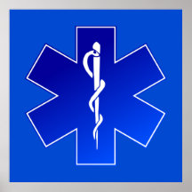 Medical EMS Symbol Poster