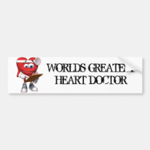 Medical Heart Doctor Cute Bumper Sticker