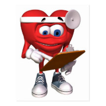 Medical Heart Doctor Cute Post Card