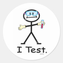 Medical Lab Tech Round Sticker
