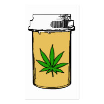 medical marijuana pill bottle business card templates