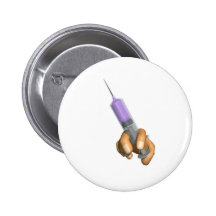 Medical Needle Put own slogan Pinback Button