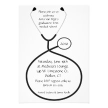 Medical or Nursing Graduation Party Invitation