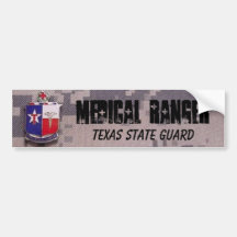 MEDICAL RANGER, TEXAS STATE GUARD ACU BUMPER STICKER
