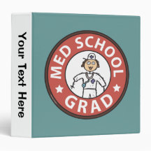 Medical School Graduation (Female) Vinyl Binder