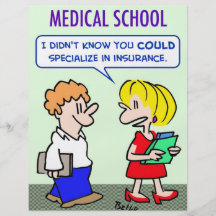 medical school specialize insurance custom flyer